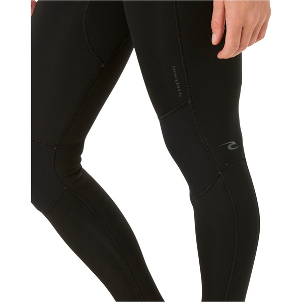 2026 Rip Curl Womens Dawn Patrol 4/3mm Back Zip Wetsuit 163WFS - Black